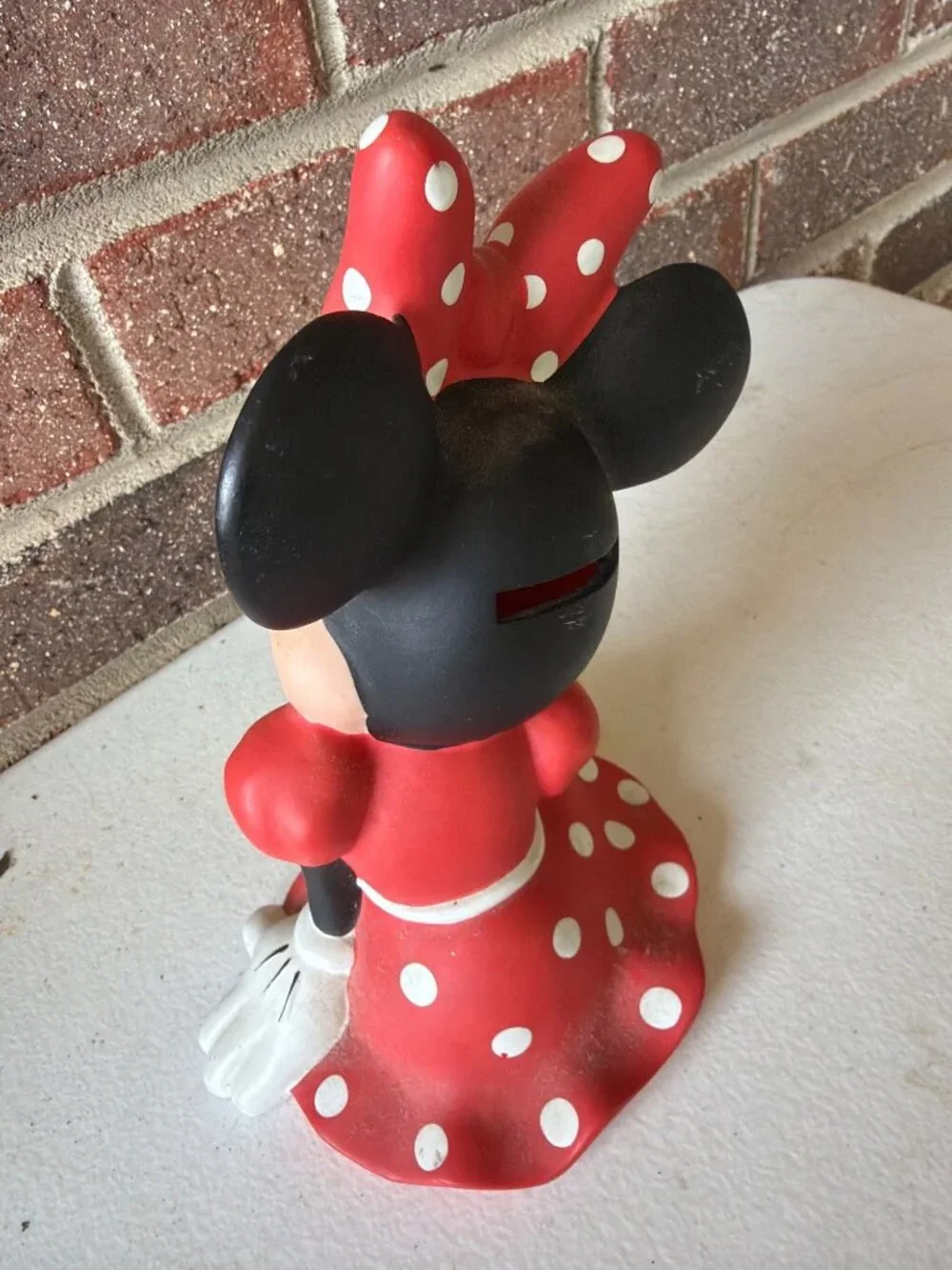 Vintage Minnie Mouse Polka Dot Coin Bank